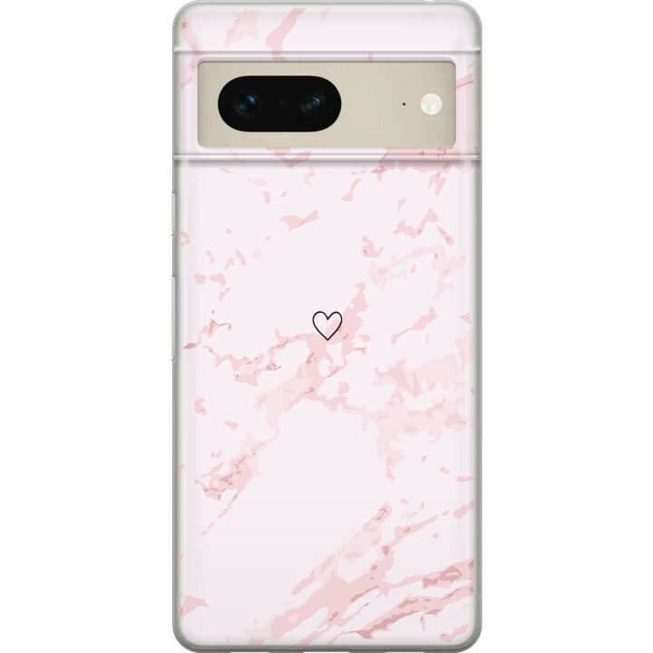 Mobiele hoes voor Google Pixel 7 met Roze Hart ontwerp in de groep SMARTPHONE & TABLETS / Mobielbescherming / Google bij TP E-commerce Nordic AB (A52210)