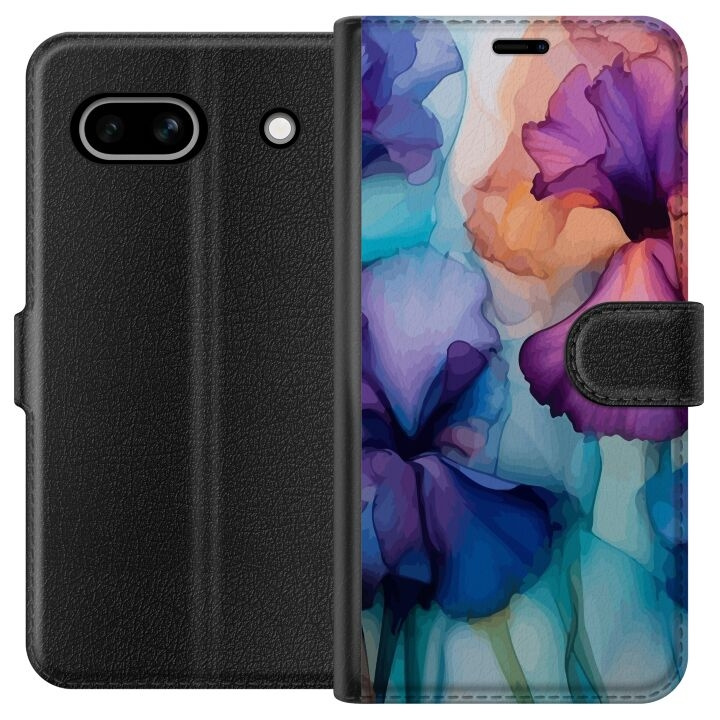 Portemonnee-hoesje voor Google Pixel 7a met Magische bloemen ontwerp in de groep SMARTPHONE & TABLETS / Mobielbescherming / Google bij TP E-commerce Nordic AB (A52217)