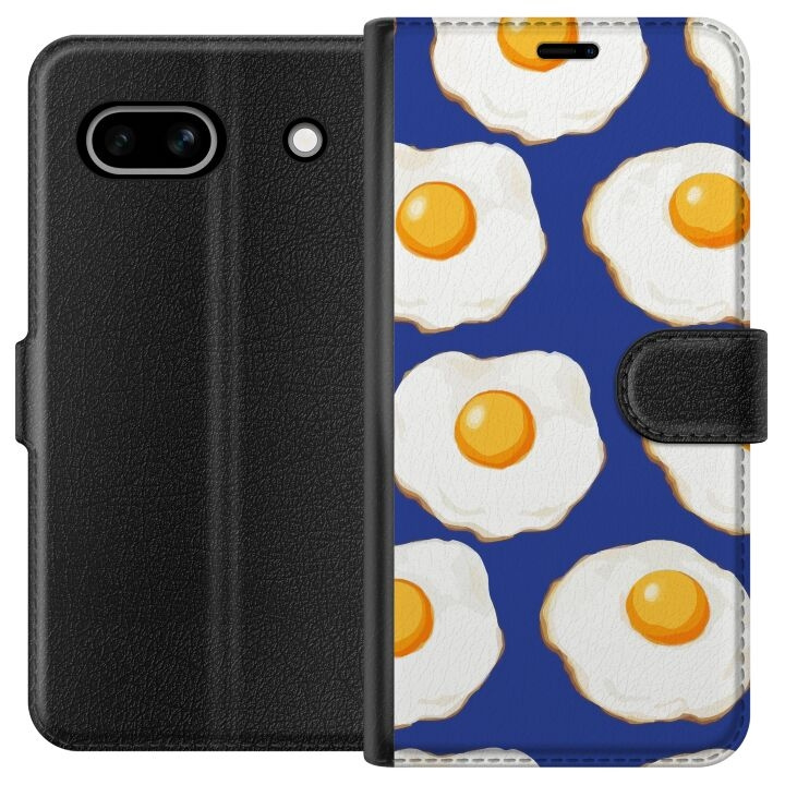 Portemonnee-hoesje voor Google Pixel 7a met Gebakken eieren ontwerp in de groep SMARTPHONE & TABLETS / Mobielbescherming / Google bij TP E-commerce Nordic AB (A52220)