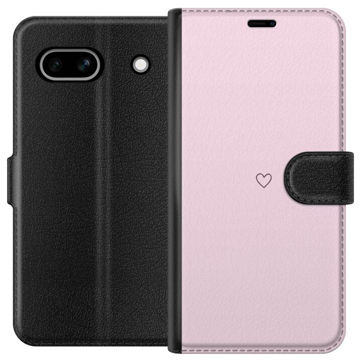 Portemonnee-hoesje voor Google Pixel 7a met Hart ontwerp in de groep SMARTPHONE & TABLETS / Mobielbescherming / Google bij TP E-commerce Nordic AB (A52233)