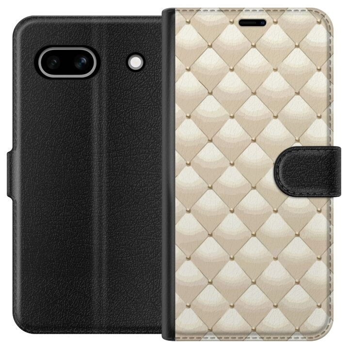 Portemonnee-hoesje voor Google Pixel 7a met Goudglans ontwerp in de groep SMARTPHONE & TABLETS / Mobielbescherming / Google bij TP E-commerce Nordic AB (A52240)