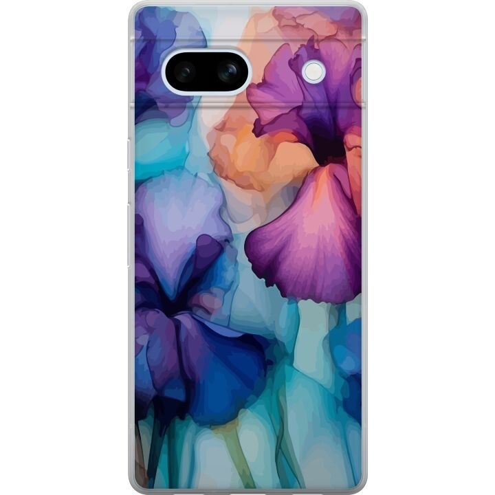 Mobiele hoes voor Google Pixel 7a met Magische bloemen ontwerp in de groep SMARTPHONE & TABLETS / Mobielbescherming / Google bij TP E-commerce Nordic AB (A52244)