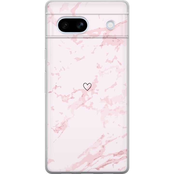 Mobiele hoes voor Google Pixel 7a met Roze Hart ontwerp in de groep SMARTPHONE & TABLETS / Mobielbescherming / Google bij TP E-commerce Nordic AB (A52264)