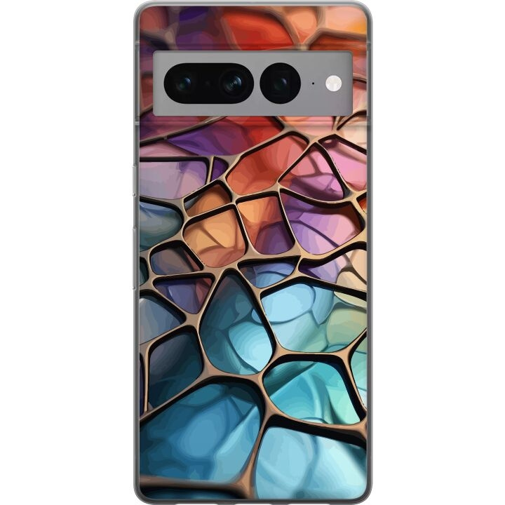 Mobiele hoes voor Google Pixel 7 Pro met Metallic patroon ontwerp in de groep SMARTPHONE & TABLETS / Mobielbescherming / Google bij TP E-commerce Nordic AB (A52278)