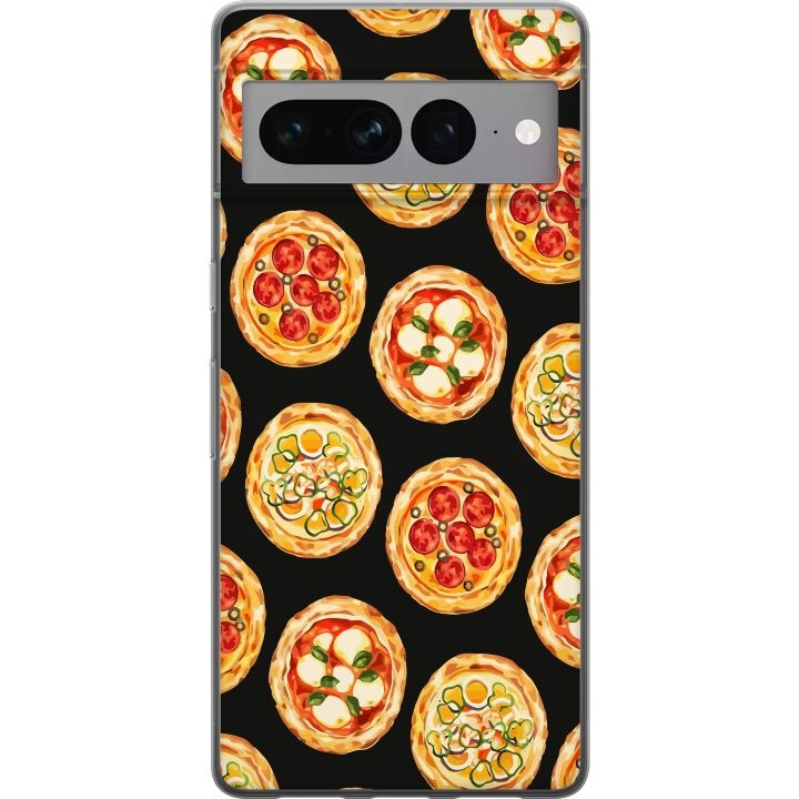 Mobiele hoes voor Google Pixel 7 Pro met Pizza ontwerp in de groep SMARTPHONE & TABLETS / Mobielbescherming / Google bij TP E-commerce Nordic AB (A52281)