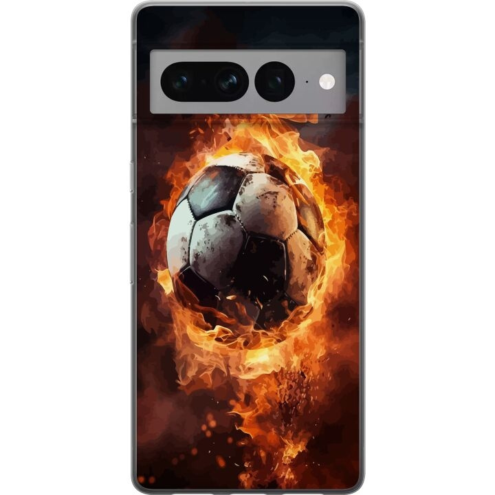 Mobiele hoes voor Google Pixel 7 Pro met Voetbal ontwerp in de groep SMARTPHONE & TABLETS / Mobielbescherming / Google bij TP E-commerce Nordic AB (A52289)