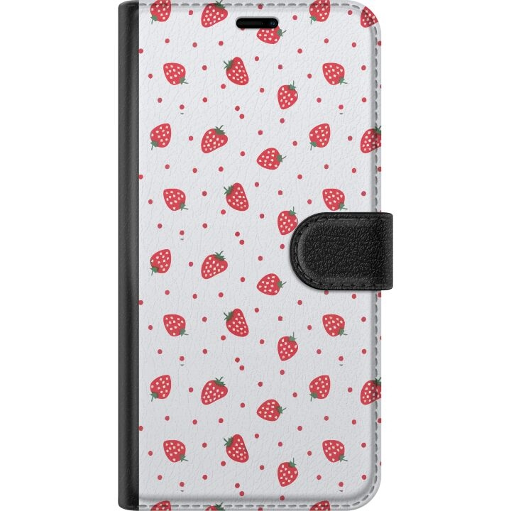 Portemonnee-hoesje voor Google Pixel 8 Pro met Aardbeien ontwerp in de groep SMARTPHONE & TABLETS / Mobielbescherming / Google bij TP E-commerce Nordic AB (A52366)