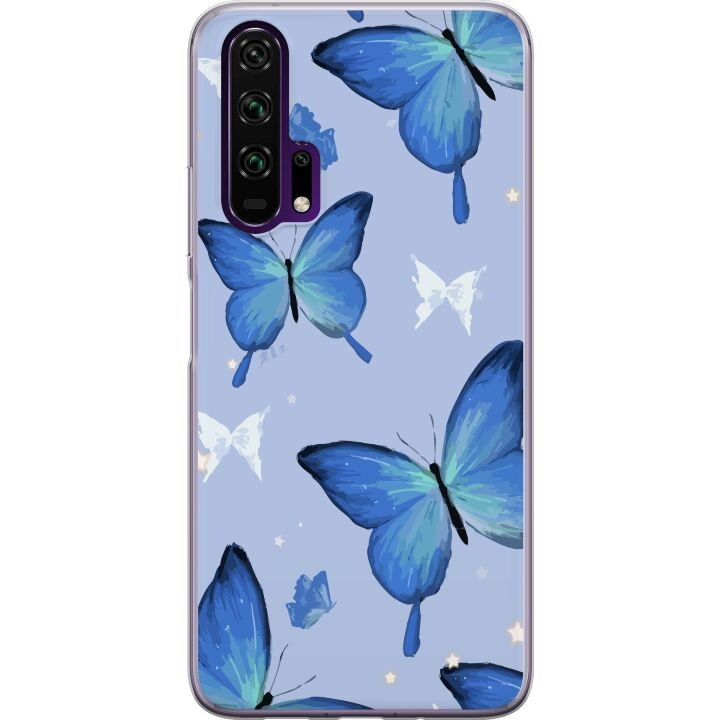 Mobiele hoes voor Honor 20 Pro met Blauwe vlinders ontwerp in de groep SMARTPHONE & TABLETS / Mobielbescherming / Huawei/Honor bij TP E-commerce Nordic AB (A52392)