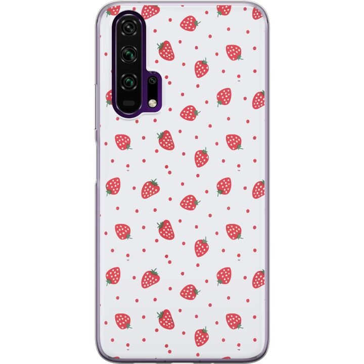 Mobiele hoes voor Honor 20 Pro met Aardbeien ontwerp in de groep SMARTPHONE & TABLETS / Mobielbescherming / Huawei/Honor bij TP E-commerce Nordic AB (A52393)