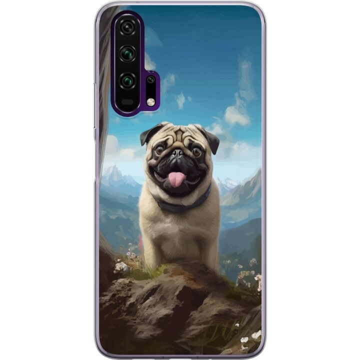 Mobiele hoes voor Honor 20 Pro met Blije Hond ontwerp in de groep SMARTPHONE & TABLETS / Mobielbescherming / Huawei/Honor bij TP E-commerce Nordic AB (A52394)