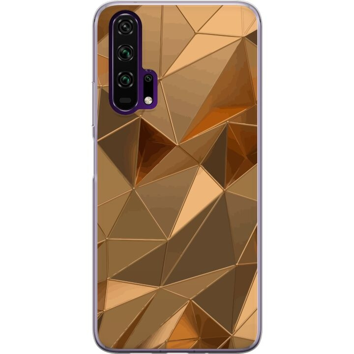 Mobiele hoes voor Honor 20 Pro met 3D Goud ontwerp in de groep SMARTPHONE & TABLETS / Mobielbescherming / Huawei/Honor bij TP E-commerce Nordic AB (A52400)