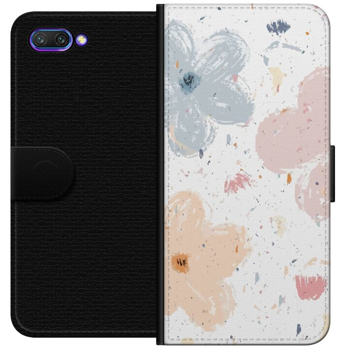 Portemonnee-hoesje voor Honor 10 met Bloemen ontwerp in de groep SMARTPHONE & TABLETS / Mobielbescherming / Huawei/Honor bij TP E-commerce Nordic AB (A52577)