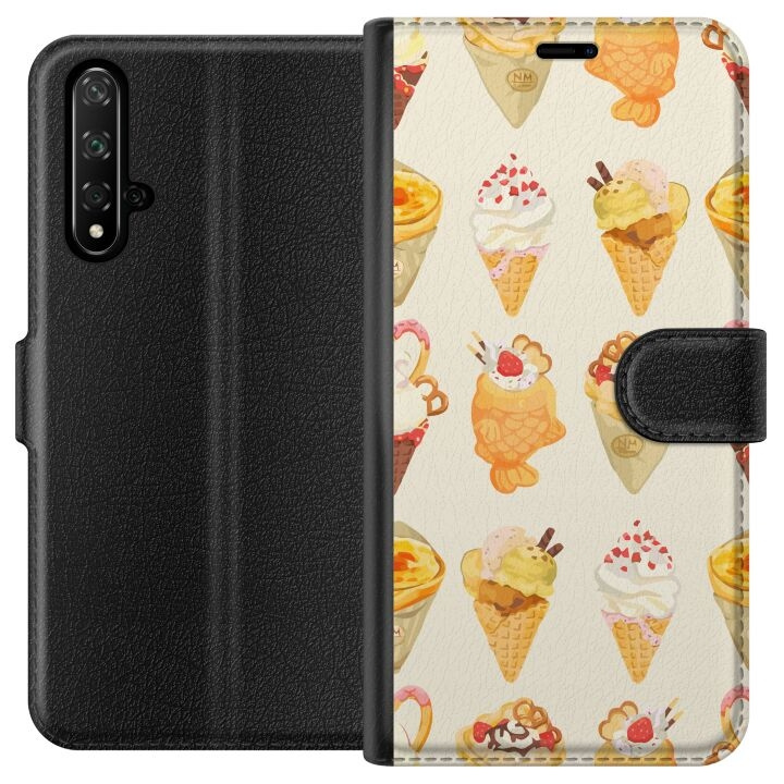 Portemonnee-hoesje voor Honor 20 met Glasachtig ontwerp in de groep SMARTPHONE & TABLETS / Mobielbescherming / Huawei/Honor bij TP E-commerce Nordic AB (A52603)