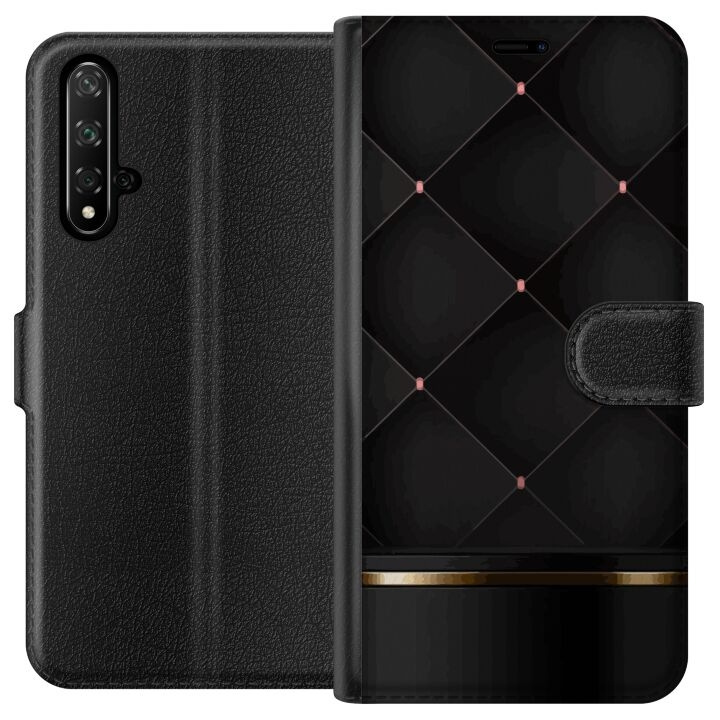 Portemonnee-hoesje voor Honor 20 met Luxe lijn ontwerp in de groep SMARTPHONE & TABLETS / Mobielbescherming / Huawei/Honor bij TP E-commerce Nordic AB (A52607)