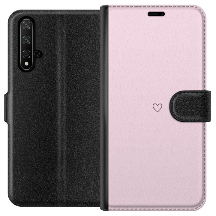 Portemonnee-hoesje voor Honor 20 met Hart ontwerp in de groep SMARTPHONE & TABLETS / Mobielbescherming / Huawei/Honor bij TP E-commerce Nordic AB (A52611)