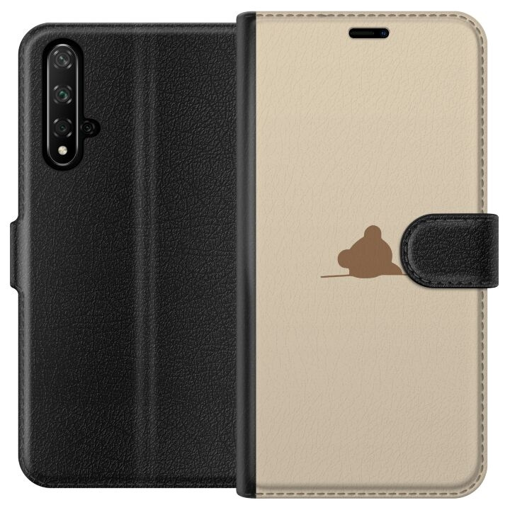 Portemonnee-hoesje voor Honor 20 met Nalle ontwerp in de groep SMARTPHONE & TABLETS / Mobielbescherming / Huawei/Honor bij TP E-commerce Nordic AB (A52612)