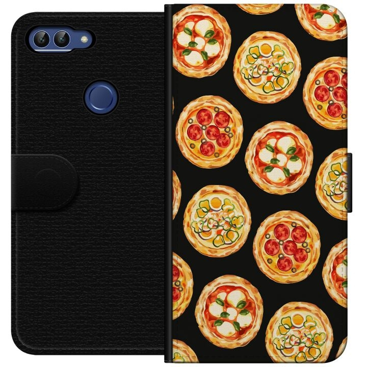 Portemonnee-hoesje voor Huawei P smart met Pizza ontwerp in de groep SMARTPHONE & TABLETS / Mobielbescherming / Huawei/Honor bij TP E-commerce Nordic AB (A52632)