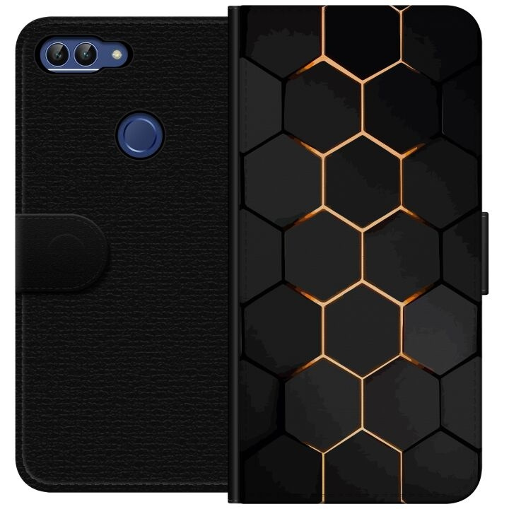 Portemonnee-hoesje voor Huawei P smart met Luxe Patroon ontwerp in de groep SMARTPHONE & TABLETS / Mobielbescherming / Huawei/Honor bij TP E-commerce Nordic AB (A52644)