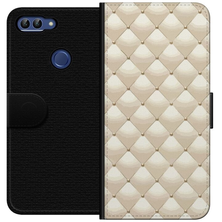 Portemonnee-hoesje voor Huawei P smart met Goudglans ontwerp in de groep SMARTPHONE & TABLETS / Mobielbescherming / Huawei/Honor bij TP E-commerce Nordic AB (A52645)