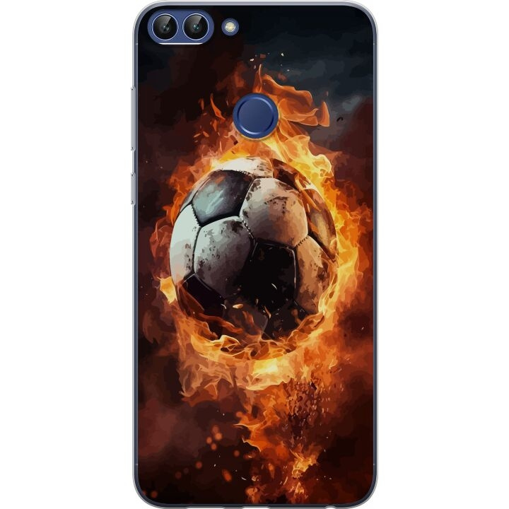 Mobiele hoes voor Huawei P smart met Voetbal ontwerp in de groep SMARTPHONE & TABLETS / Mobielbescherming / Huawei/Honor bij TP E-commerce Nordic AB (A52667)