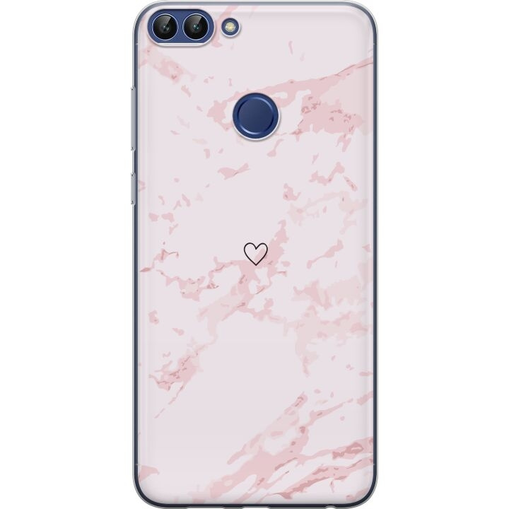 Mobiele hoes voor Huawei P smart met Roze Hart ontwerp in de groep SMARTPHONE & TABLETS / Mobielbescherming / Huawei/Honor bij TP E-commerce Nordic AB (A52669)