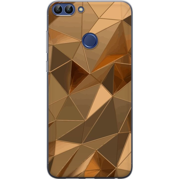 Mobiele hoes voor Huawei P smart met 3D Goud ontwerp in de groep SMARTPHONE & TABLETS / Mobielbescherming / Huawei/Honor bij TP E-commerce Nordic AB (A52670)