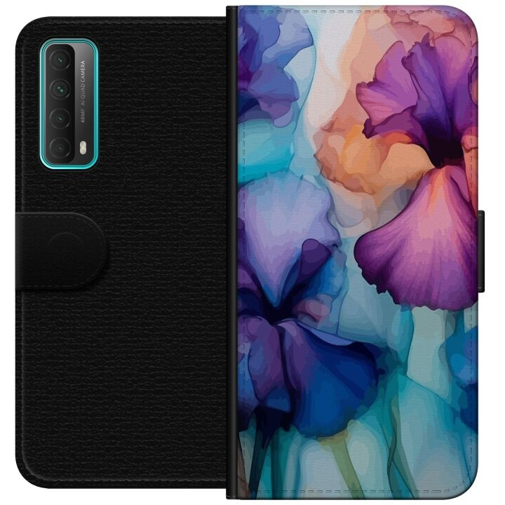 Portemonnee-hoesje voor Huawei P smart 2021 met Magische bloemen ontwerp in de groep SMARTPHONE & TABLETS / Mobielbescherming / Huawei/Honor bij TP E-commerce Nordic AB (A52676)