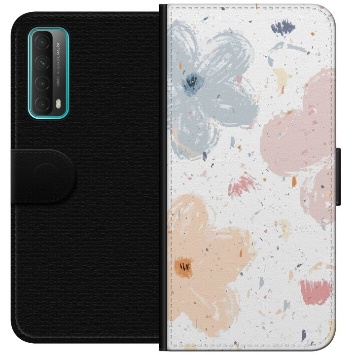 Portemonnee-hoesje voor Huawei P smart 2021 met Bloemen ontwerp in de groep SMARTPHONE & TABLETS / Mobielbescherming / Huawei/Honor bij TP E-commerce Nordic AB (A52685)