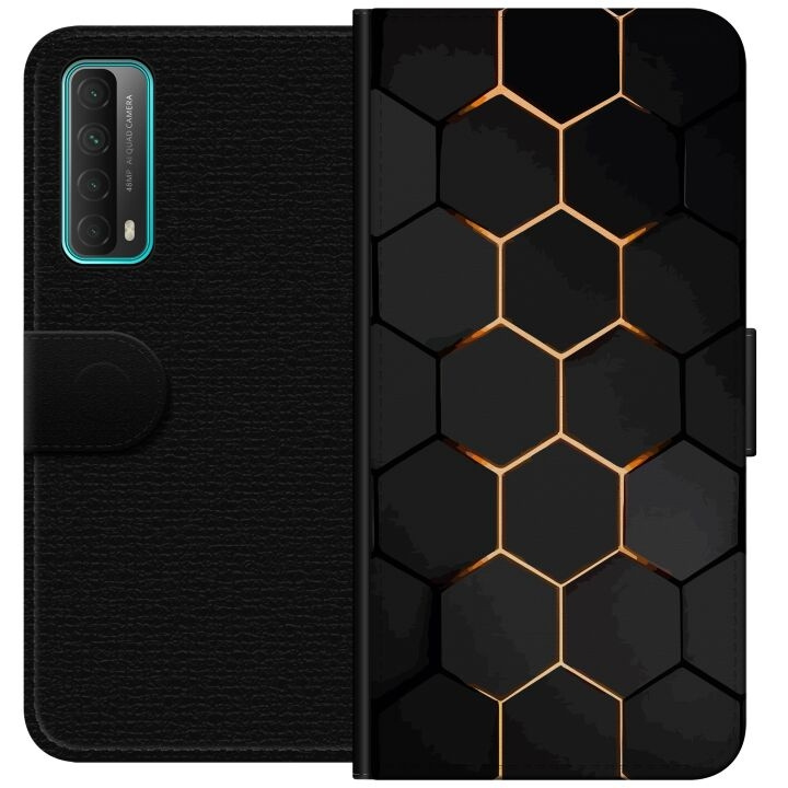 Portemonnee-hoesje voor Huawei P smart 2021 met Luxe Patroon ontwerp in de groep SMARTPHONE & TABLETS / Mobielbescherming / Huawei/Honor bij TP E-commerce Nordic AB (A52698)