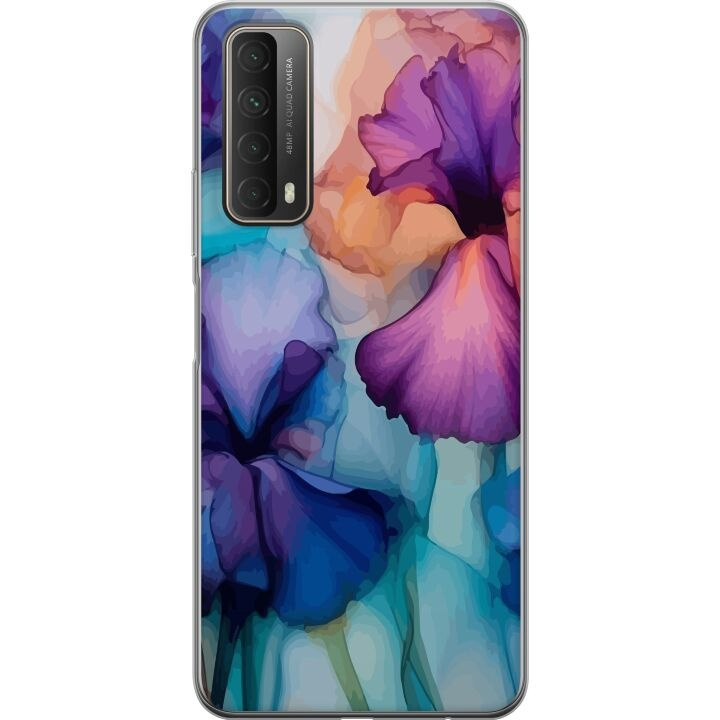 Mobiele hoes voor Huawei P smart 2021 met Magische bloemen ontwerp in de groep SMARTPHONE & TABLETS / Mobielbescherming / Huawei/Honor bij TP E-commerce Nordic AB (A52703)