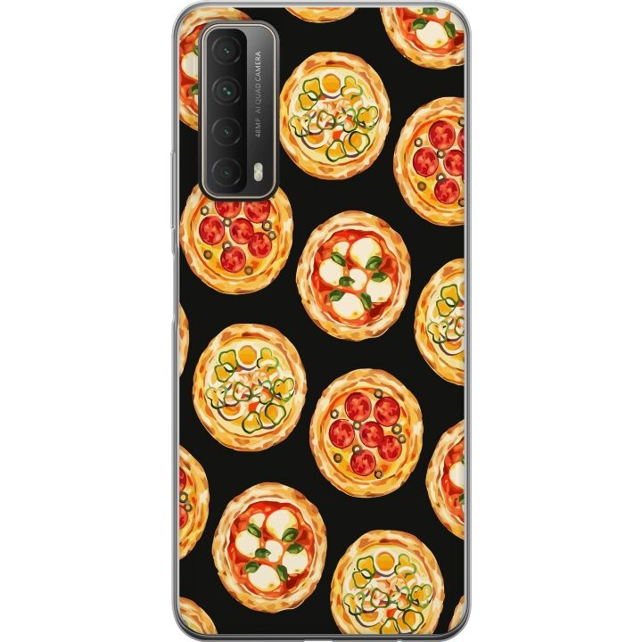 Mobiele hoes voor Huawei P smart 2021 met Pizza ontwerp in de groep SMARTPHONE & TABLETS / Mobielbescherming / Huawei/Honor bij TP E-commerce Nordic AB (A52713)