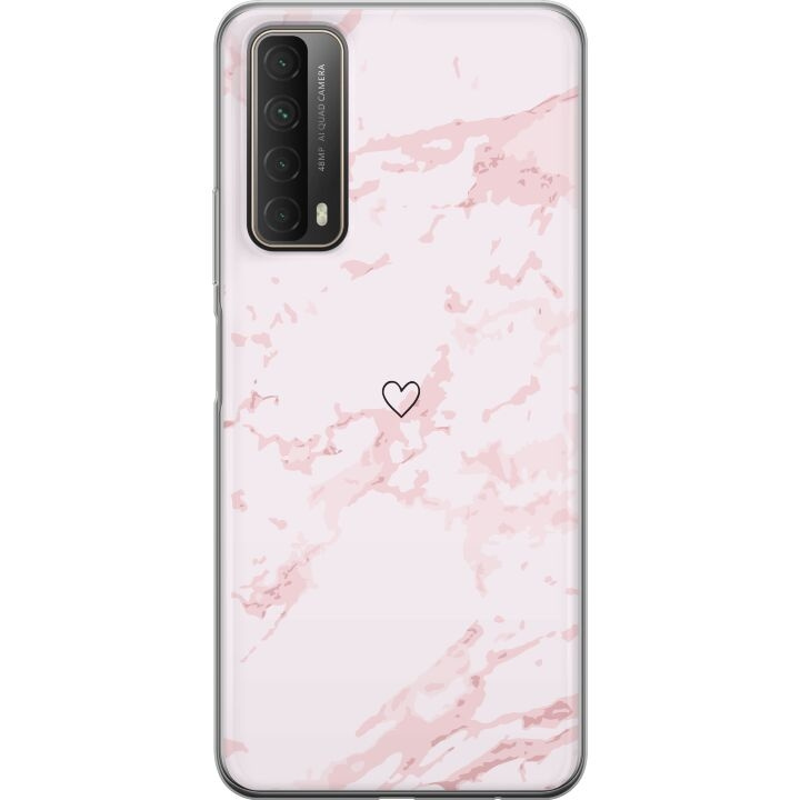 Mobiele hoes voor Huawei P smart 2021 met Roze Hart ontwerp in de groep SMARTPHONE & TABLETS / Mobielbescherming / Huawei/Honor bij TP E-commerce Nordic AB (A52723)