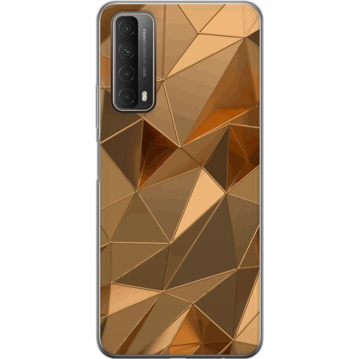 Mobiele hoes voor Huawei P smart 2021 met 3D Goud ontwerp in de groep SMARTPHONE & TABLETS / Mobielbescherming / Huawei/Honor bij TP E-commerce Nordic AB (A52724)