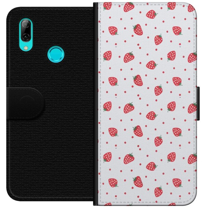 Portemonnee-hoesje voor Huawei P smart 2019 met Aardbeien ontwerp in de groep SMARTPHONE & TABLETS / Mobielbescherming / Huawei/Honor bij TP E-commerce Nordic AB (A52744)