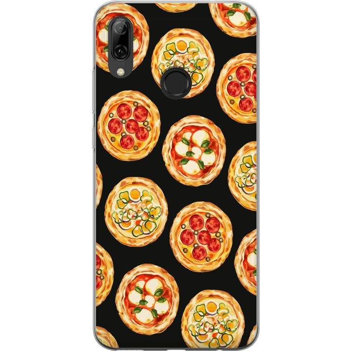 Mobiele hoes voor Huawei P smart 2019 met Pizza ontwerp in de groep SMARTPHONE & TABLETS / Mobielbescherming / Huawei/Honor bij TP E-commerce Nordic AB (A52767)