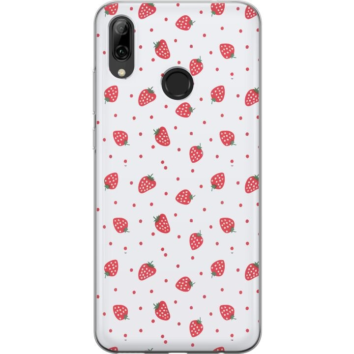 Mobiele hoes voor Huawei P smart 2019 met Aardbeien ontwerp in de groep SMARTPHONE & TABLETS / Mobielbescherming / Huawei/Honor bij TP E-commerce Nordic AB (A52771)