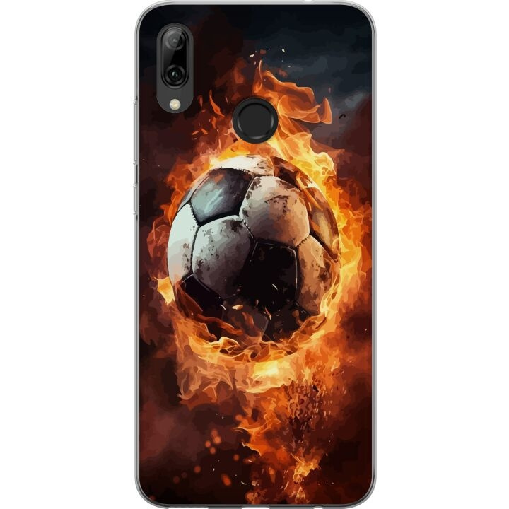 Mobiele hoes voor Huawei P smart 2019 met Voetbal ontwerp in de groep SMARTPHONE & TABLETS / Mobielbescherming / Huawei/Honor bij TP E-commerce Nordic AB (A52775)