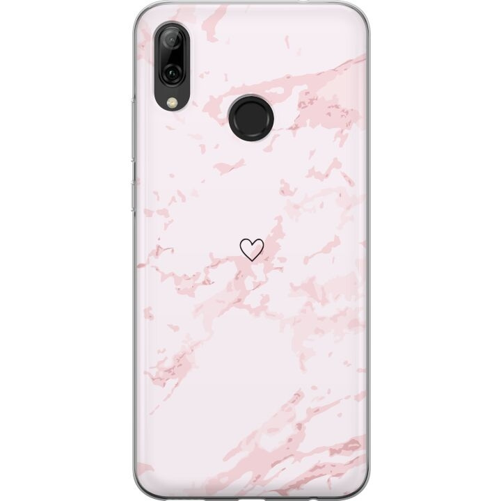 Mobiele hoes voor Huawei P smart 2019 met Roze Hart ontwerp in de groep SMARTPHONE & TABLETS / Mobielbescherming / Huawei/Honor bij TP E-commerce Nordic AB (A52777)