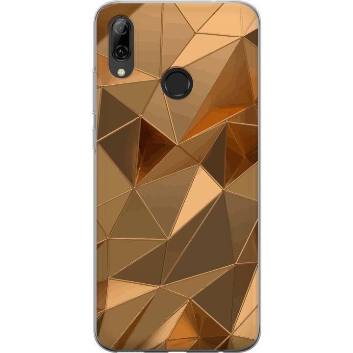 Mobiele hoes voor Huawei P smart 2019 met 3D Goud ontwerp in de groep SMARTPHONE & TABLETS / Mobielbescherming / Huawei/Honor bij TP E-commerce Nordic AB (A52778)