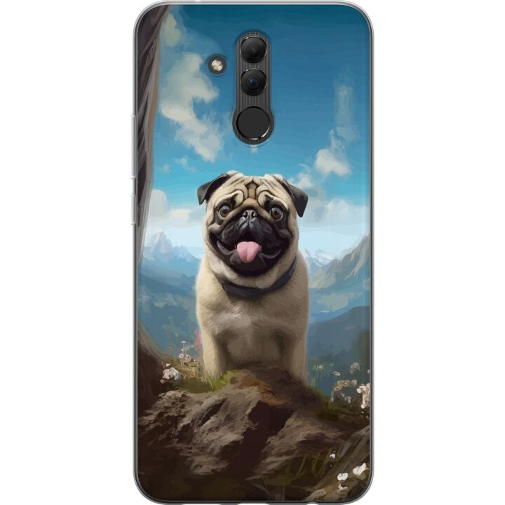 Mobiele hoes voor Huawei Mate 20 lite met Blije Hond ontwerp in de groep SMARTPHONE & TABLETS / Mobielbescherming / Huawei/Honor bij TP E-commerce Nordic AB (A52799)