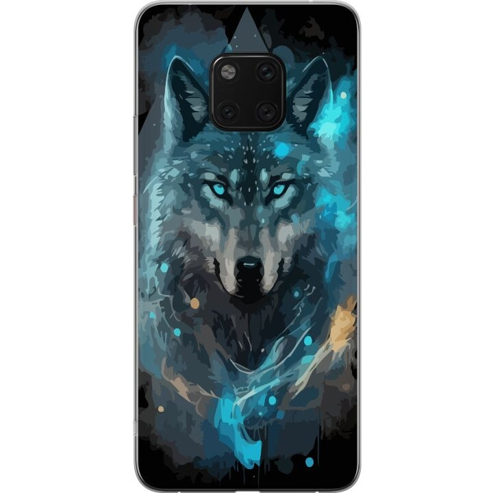 Mobiele hoes voor Huawei Mate 20 Pro met Wolf ontwerp in de groep SMARTPHONE & TABLETS / Mobielbescherming / Huawei/Honor bij TP E-commerce Nordic AB (A52840)