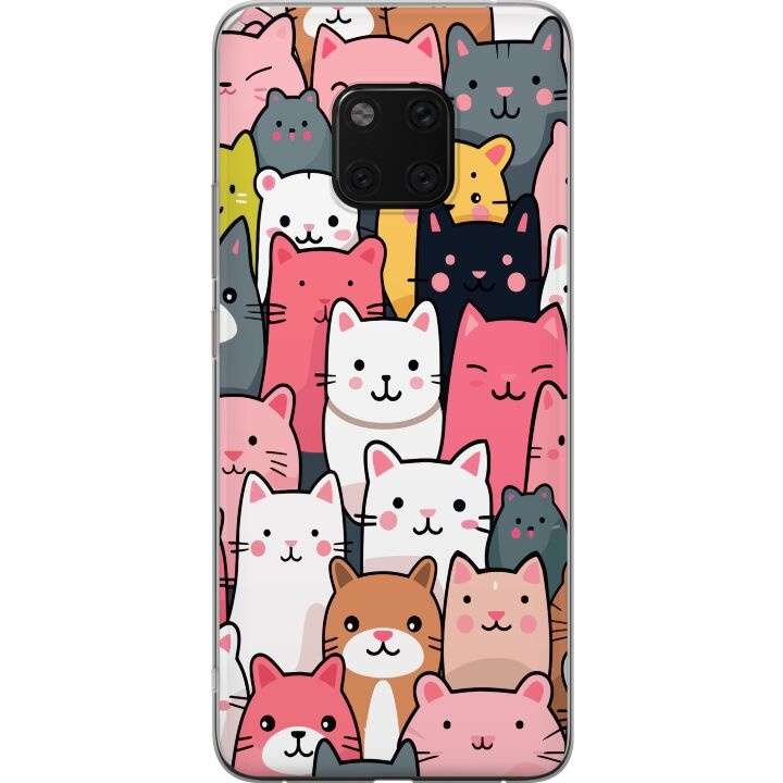 Mobiele hoes voor Huawei Mate 20 Pro met Kattenpatroon ontwerp in de groep SMARTPHONE & TABLETS / Mobielbescherming / Huawei/Honor bij TP E-commerce Nordic AB (A52843)