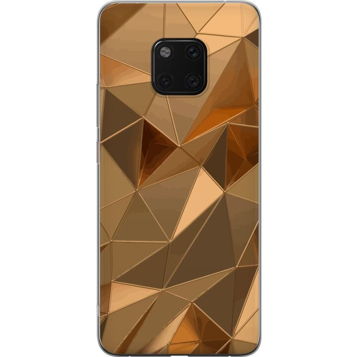 Mobiele hoes voor Huawei Mate 20 Pro met 3D Goud ontwerp in de groep SMARTPHONE & TABLETS / Mobielbescherming / Huawei/Honor bij TP E-commerce Nordic AB (A52859)