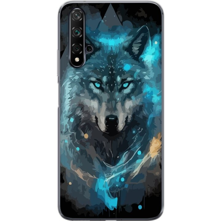 Mobiele hoes voor Huawei nova 5T met Wolf ontwerp in de groep SMARTPHONE & TABLETS / Mobielbescherming / Huawei/Honor bij TP E-commerce Nordic AB (A52921)