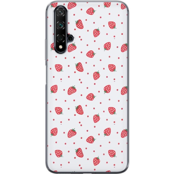 Mobiele hoes voor Huawei nova 5T met Aardbeien ontwerp in de groep SMARTPHONE & TABLETS / Mobielbescherming / Huawei/Honor bij TP E-commerce Nordic AB (A52933)