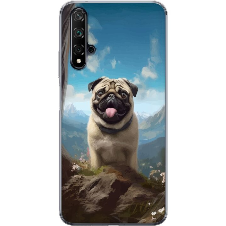 Mobiele hoes voor Huawei nova 5T met Blije Hond ontwerp in de groep SMARTPHONE & TABLETS / Mobielbescherming / Huawei/Honor bij TP E-commerce Nordic AB (A52934)