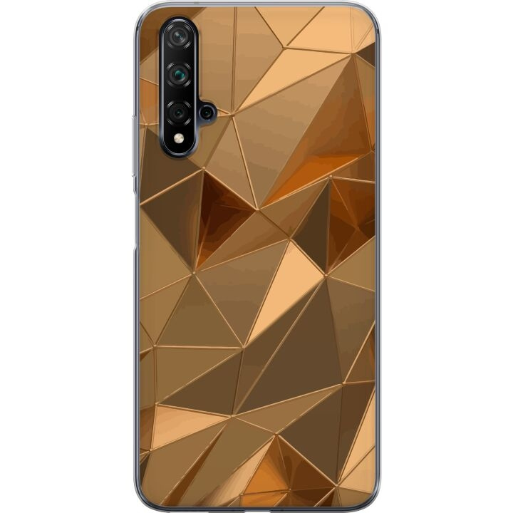 Mobiele hoes voor Huawei nova 5T met 3D Goud ontwerp in de groep SMARTPHONE & TABLETS / Mobielbescherming / Huawei/Honor bij TP E-commerce Nordic AB (A52940)