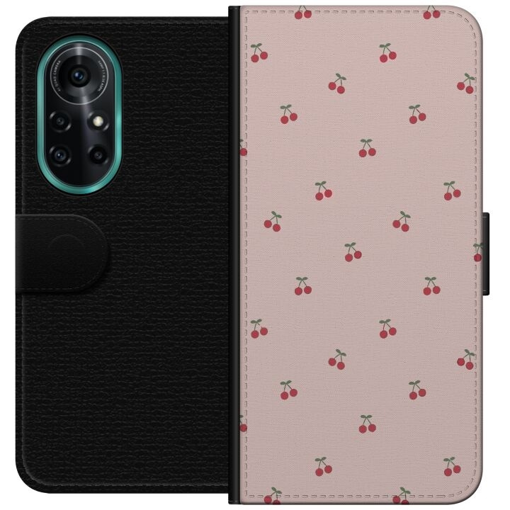 Portemonnee-hoesje voor Huawei nova 8 Pro met Kersen ontwerp in de groep SMARTPHONE & TABLETS / Mobielbescherming / Huawei/Honor bij TP E-commerce Nordic AB (A52950)