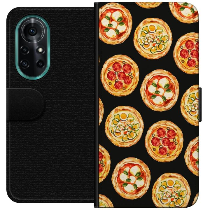 Portemonnee-hoesje voor Huawei nova 8 Pro met Pizza ontwerp in de groep SMARTPHONE & TABLETS / Mobielbescherming / Huawei/Honor bij TP E-commerce Nordic AB (A52956)