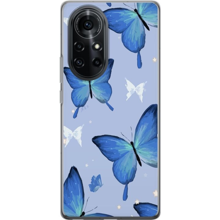 Mobiele hoes voor Huawei nova 8 Pro met Blauwe vlinders ontwerp in de groep SMARTPHONE & TABLETS / Mobielbescherming / Huawei/Honor bij TP E-commerce Nordic AB (A52986)